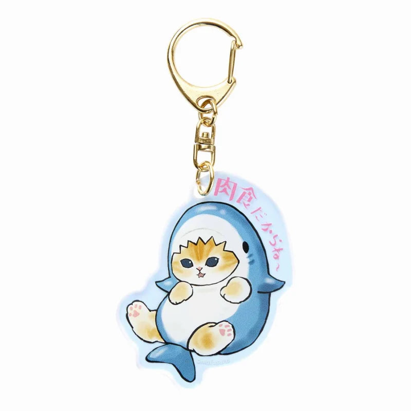 Mofusand - Shark Nyan's acrylic key chain (because it's a carnivore ...