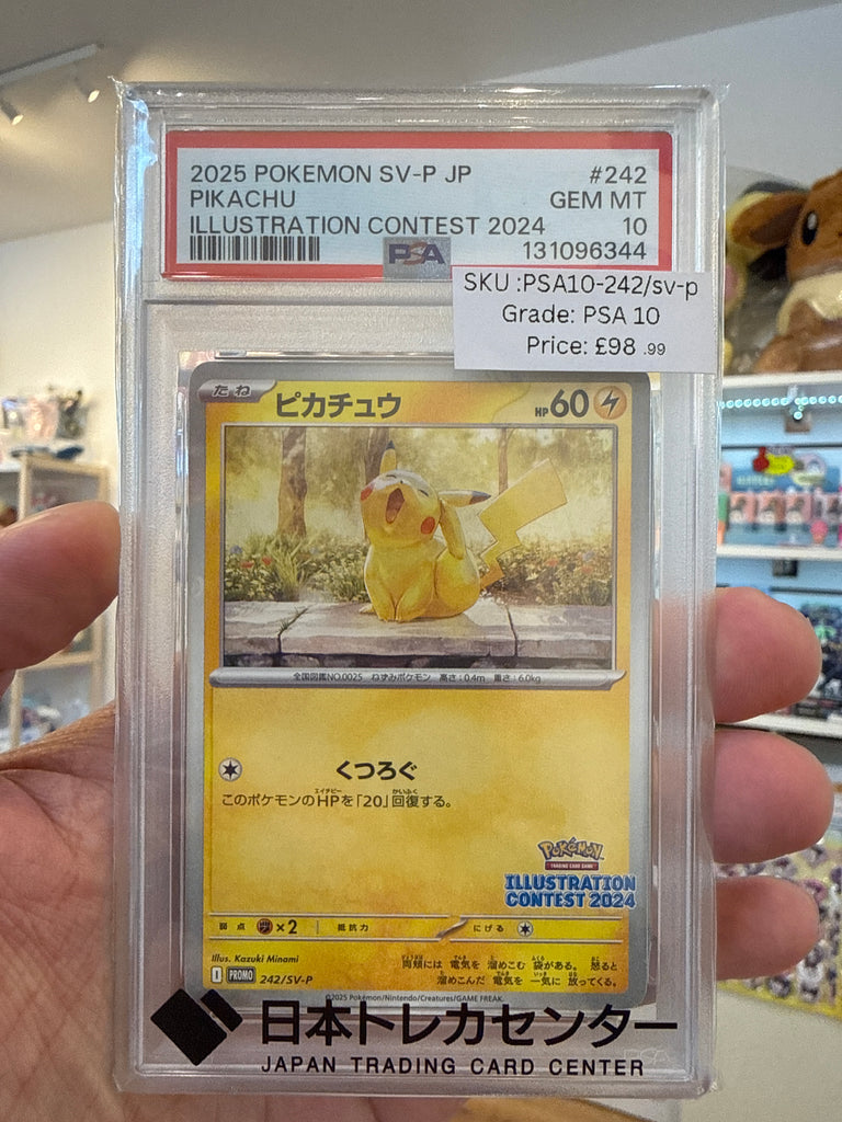 PSA10-Pikachu -PROMO 242/SV-P - Pokemon Card Japanese 2025
