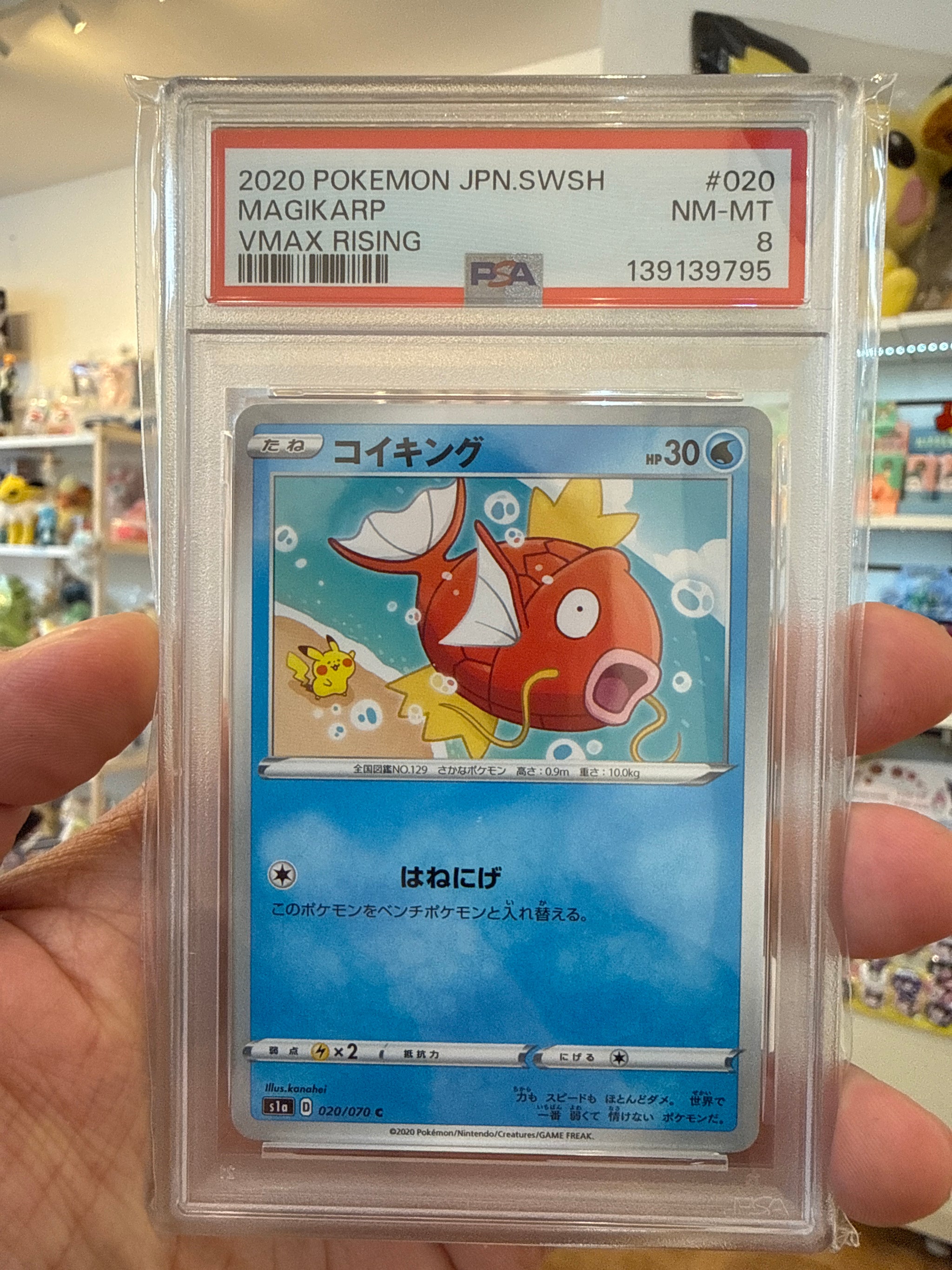 PSA8-Magikarp -s1a 020/070 C- Pokemon Card Japanese 2020 – KidsMonster