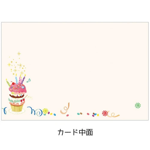 Handmade MINI Birthday Card - Cake - Giftbox Brighton Limited