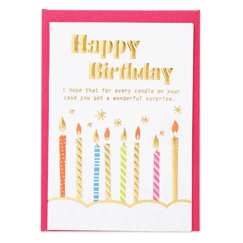 HP MINI Birthday Card - Candle - Giftbox Brighton Limited