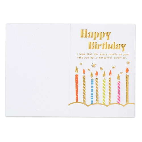 HP MINI Birthday Card - Candle - Giftbox Brighton Limited