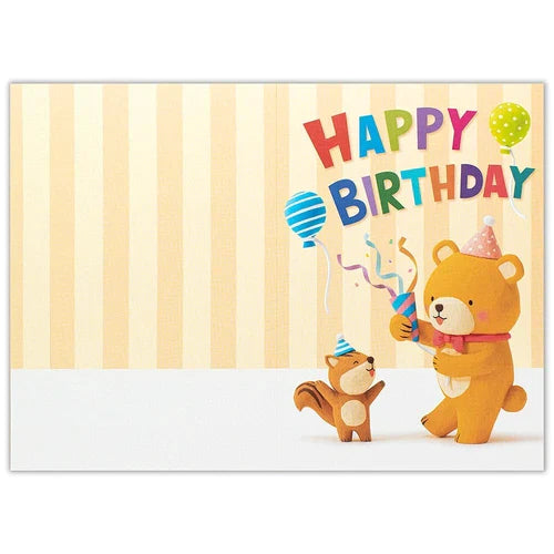 Birthday Card - Bear - Giftbox Brighton Limited